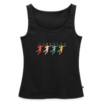 Badminton badminton raquette badminton - Débardeur bio Premium Femme - noir - Devant - AI Model Female 172 light (172cm)