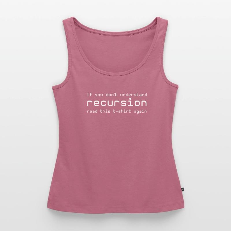 recursion entwickler programmierer html c php phyt Frauen Premium Organic Tank Top