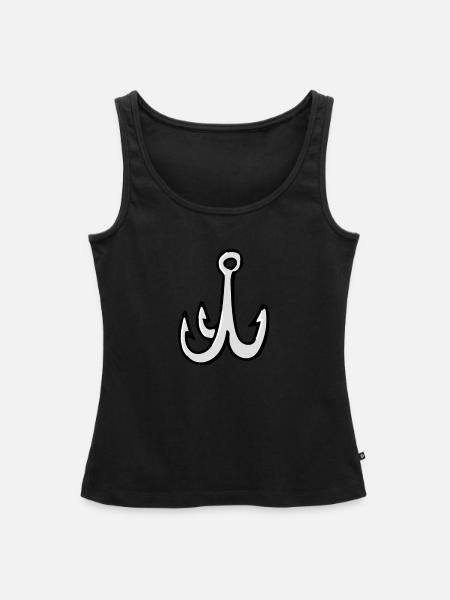 Angelhaken - Frauen Premium Organic Tank Top - Schwarz