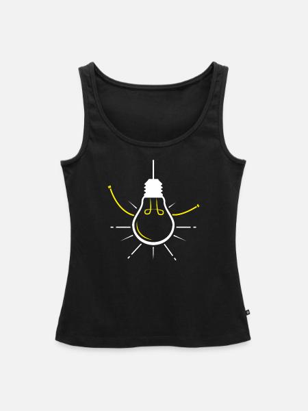 Lampe - Frauen Premium Organic Tank Top - Schwarz