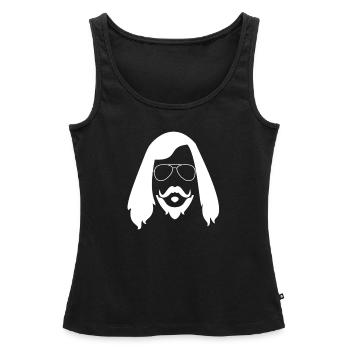 Hippie-Stil - Frauen Premium Organic Tank Top - Schwarz - Vorne - AI Model Female 172 light (172cm)