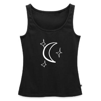 Sterne Stern - Frauen Premium Organic Tank Top - Schwarz - Vorne - AI Model Female 172 light (172cm)