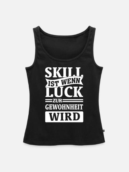 Skill - Frauen Premium Organic Tank Top - Schwarz