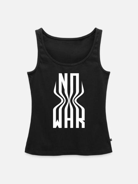No War - Frauen Premium Organic Tank Top - Schwarz