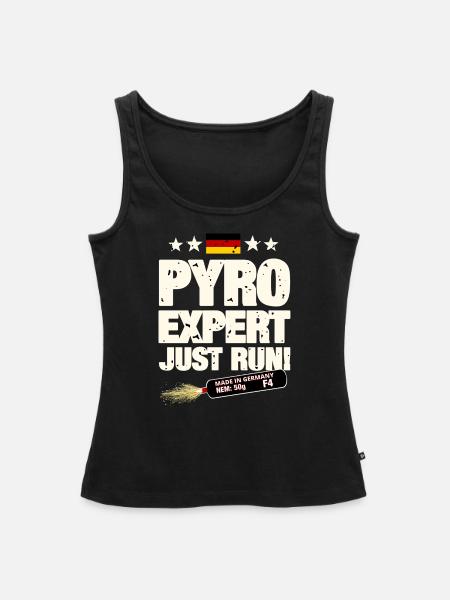 Pyro Pyrotechnik - Frauen Premium Organic Tank Top - Schwarz