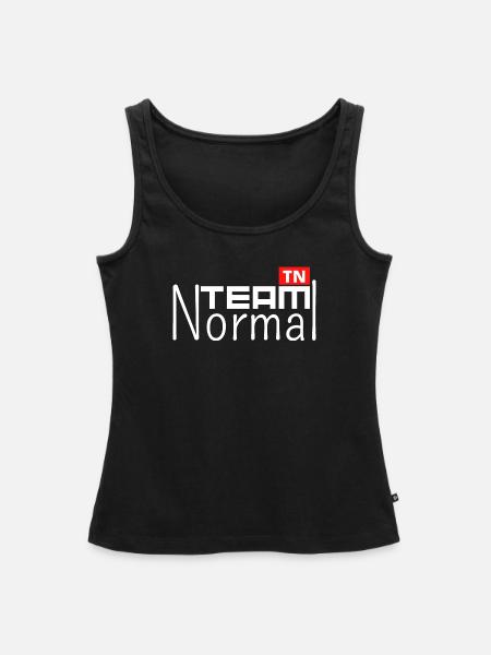 Team Normal - Frauen Premium Organic Tank Top - Schwarz