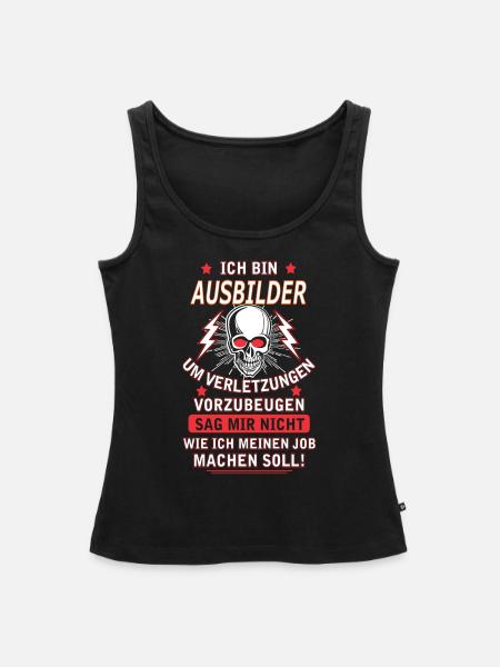 AUSBILDER - Frauen Premium Organic Tank Top - Schwarz