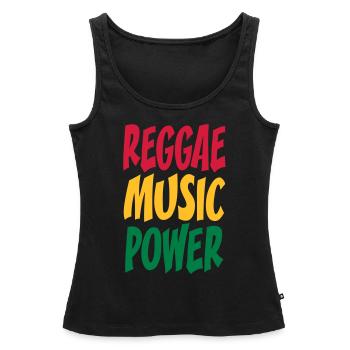 rasta Musikleistung - Frauen Premium Organic Tank Top - Schwarz - Vorne - AI Model Female 172 light (172cm)