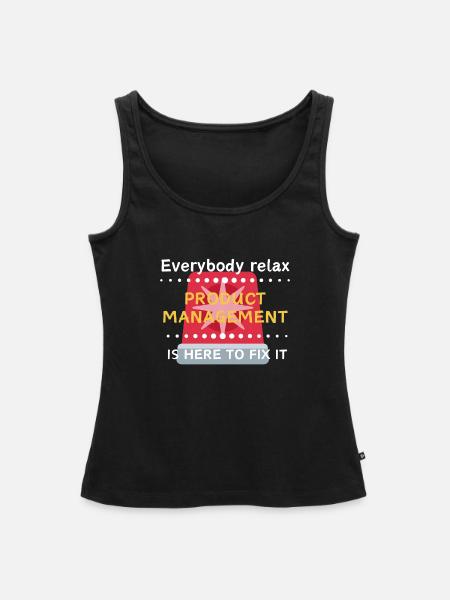 Everbody Relax - Frauen Premium Organic Tank Top - Schwarz