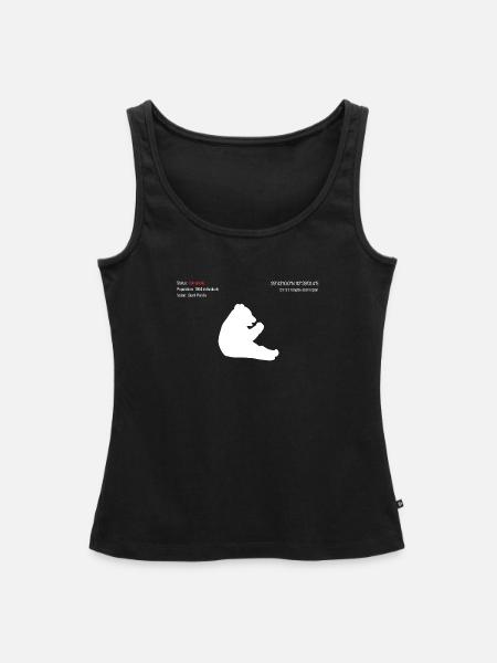 Panda - Frauen Premium Organic Tank Top - Schwarz