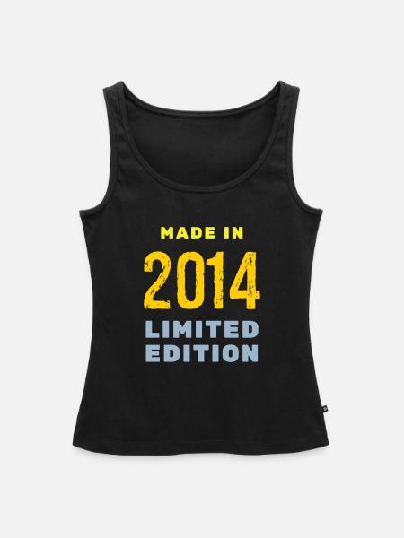 2014 - Frauen Premium Organic Tank Top - Schwarz