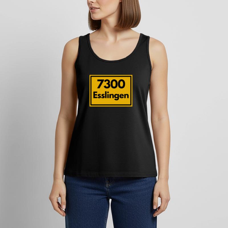 OLD POSTCODE ZIP CODE RETRO 7300 ESSLINGEN SCHABEN Women’s Premium Organic Tank top