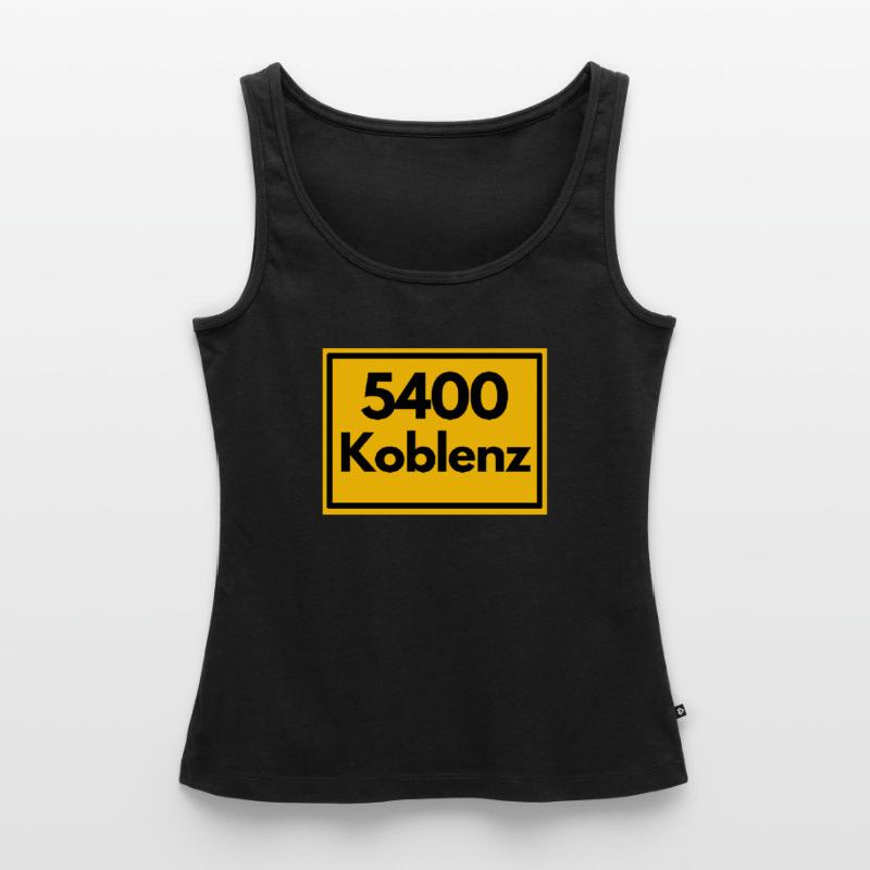 OLD POSTCODE POSTCODE RETRO 5400 KOBLENZ GERMAN Women’s Premium Organic Tank top