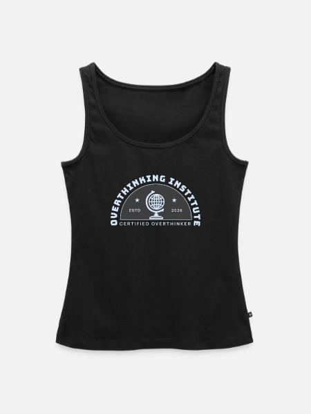 Überdenkendes Institut-Emblem - Frauen Premium Organic Tank Top - Schwarz