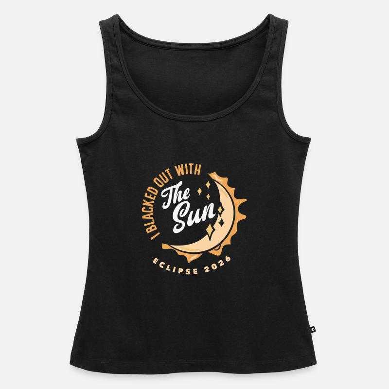 Solar eclipse 2026, August 12 - Women’s Premium Organic Tank top - black