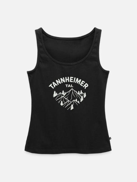 Tannheimer Tal Berglandschaft - Frauen Premium Organic Tank Top - Schwarz