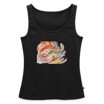 PHÖNIX  - Frauen Premium Organic Tank Top - Schwarz - Vorne - AI Model Female 172 light (172cm)