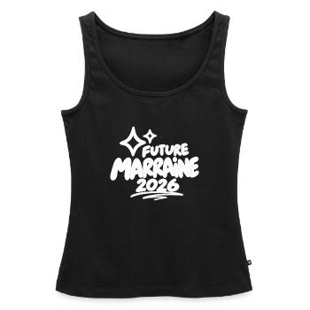 Zukünftiger Patron 2026 - Frauen Premium Organic Tank Top - Schwarz - Vorne - AI Model Female 172 light (172cm)