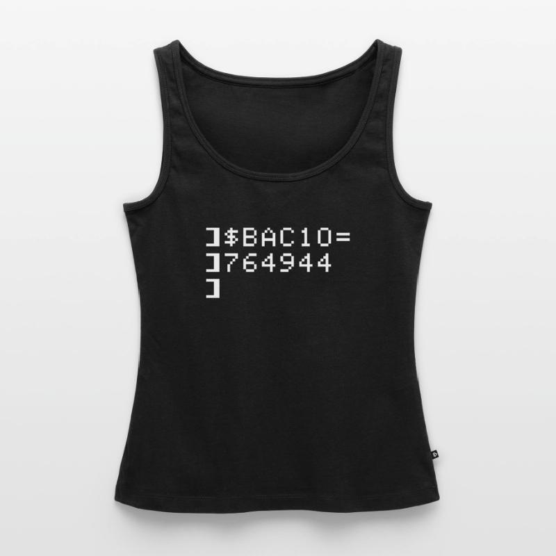 Bacio BAC10 8-bits Esadecimal Code Nerd Pixel Art Débardeur bio Premium Femme