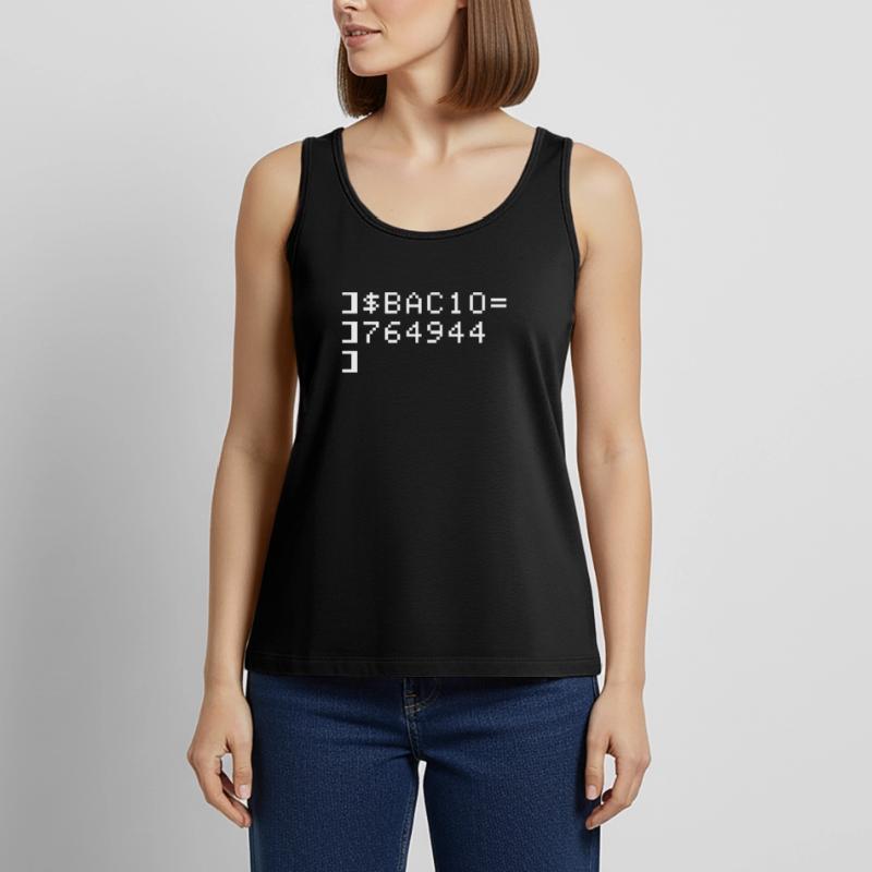 Bacio BAC10 8-bits Esadecimal Code Nerd Pixel Art Débardeur bio Premium Femme