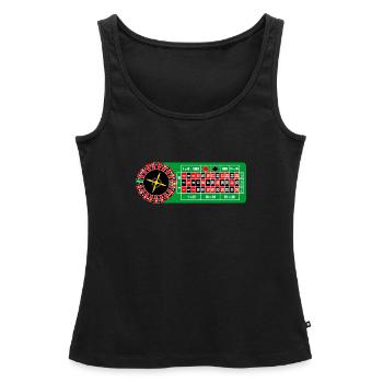Roulette Casino - Frauen Premium Organic Tank Top - Schwarz - Vorne - AI Model Female 172 light (172cm)