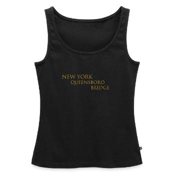 Queensboro Bridge - Frauen Premium Organic Tank Top - Schwarz - Vorne - AI Model Female 172 light (172cm)