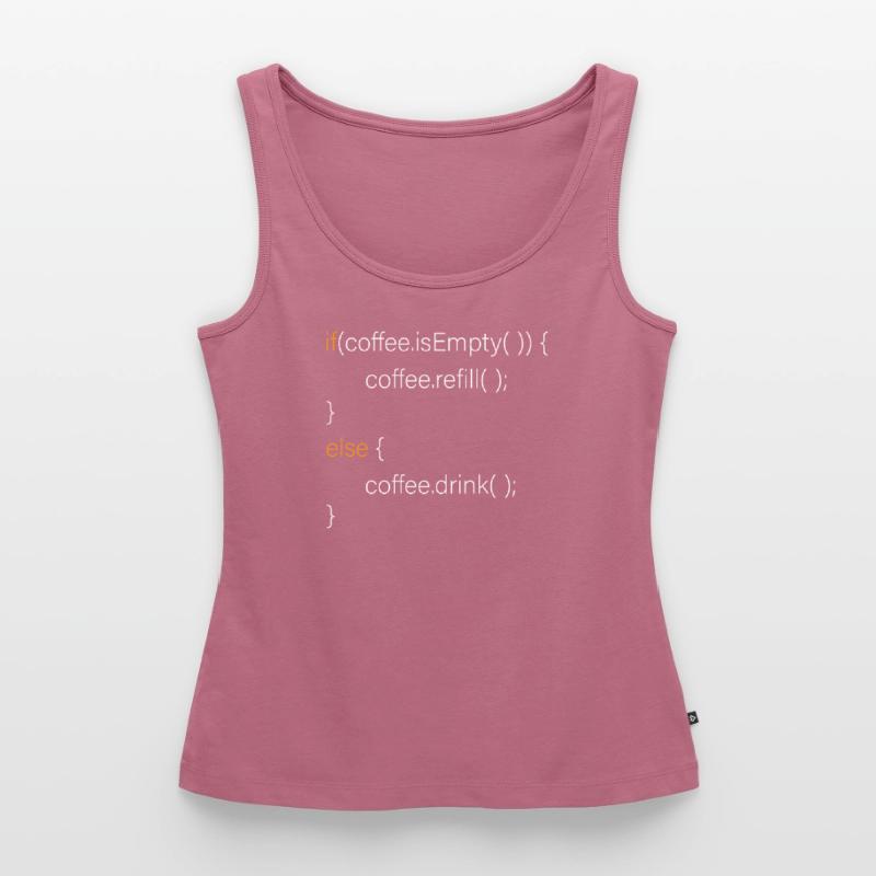 Informaticien café programmeur café codeur code Débardeur bio Premium Femme
