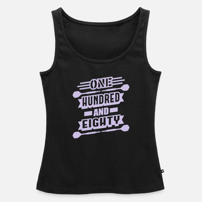 One Hundred and Eighty (Darts) - Women’s Premium Organic Tank top - black