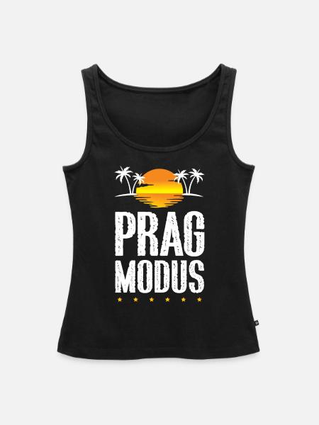 Prag Modus - Frauen Premium Organic Tank Top - Schwarz