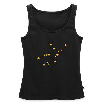 Sternzeichen Sternzeichen Jungfrau - Frauen Premium Organic Tank Top - Schwarz - Vorne - AI Model Female 172 light (172cm)
