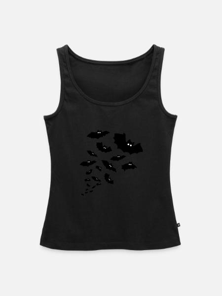 fledermäuse fledermaus - Frauen Premium Organic Tank Top - Schwarz