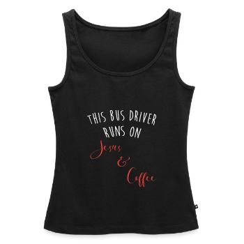 Schulbusfahrer Schulbus - Frauen Premium Organic Tank Top - Schwarz - Vorne - AI Model Female 172 light (172cm)