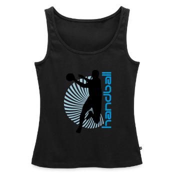 Spiral Handballer - Débardeur bio Premium Femme - noir - Devant - AI Model Female 172 light (172cm)