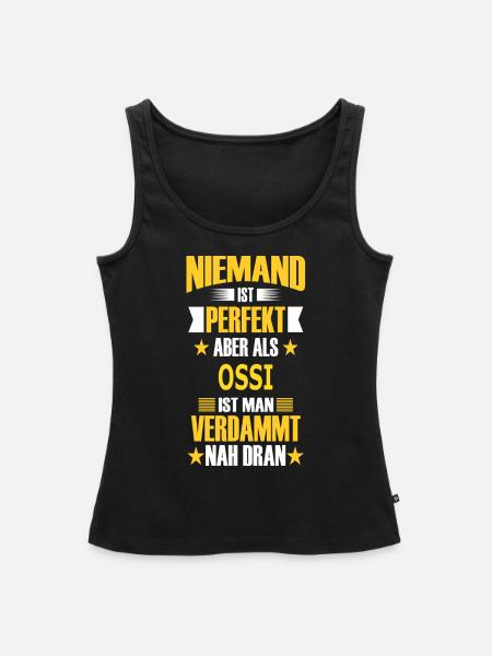 OSSI - Frauen Premium Organic Tank Top - Schwarz