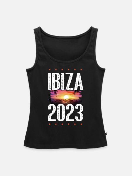 Ibiza 2023 - Frauen Premium Organic Tank Top - Schwarz