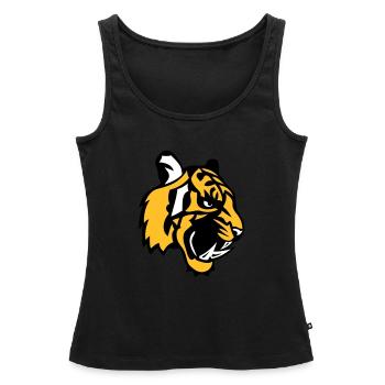 Tigergesicht Cartoon-Maskottchen 28 - Frauen Premium Organic Tank Top - Schwarz - Vorne - AI Model Female 172 light (172cm)