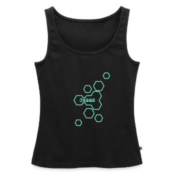Name Jesse - Frauen Premium Organic Tank Top - Schwarz - Vorne - AI Model Female 172 light (172cm)