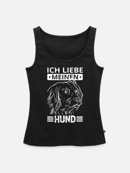 Hund Hundebesitzer - Frauen Premium Organic Tank Top - Schwarz