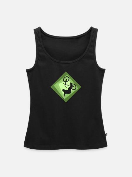 Freeride Mountainbiking - Frauen Premium Organic Tank Top - Schwarz