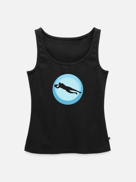 Elfmeter Verteidiger - Frauen Premium Organic Tank Top - Schwarz