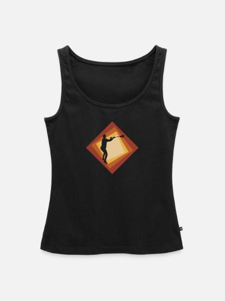 Intercrosse field Intercrosse - Frauen Premium Organic Tank Top - Schwarz