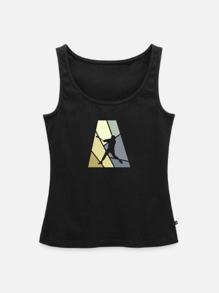 Softball Pitcher Pitcher - Frauen Premium Organic Tank Top - Schwarz
