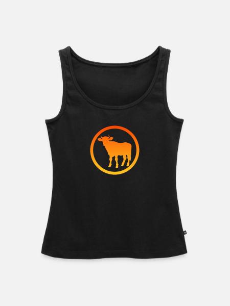 Kühe Kuh Rind - Frauen Premium Organic Tank Top - Schwarz