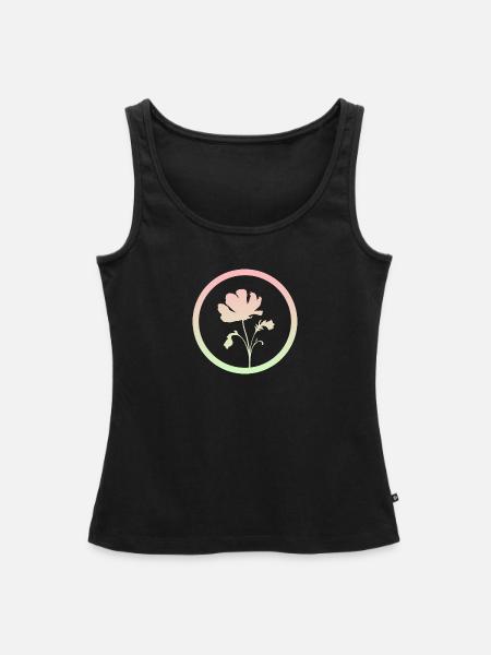 Botanisch Flora Flora - Frauen Premium Organic Tank Top - Schwarz