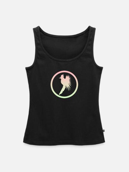 Vogel Nymphensittich Vogel - Frauen Premium Organic Tank Top - Schwarz