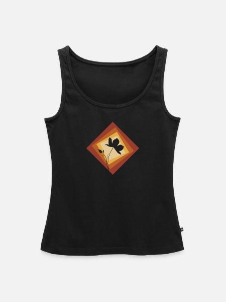 Botanik Gartenbau Flora - Frauen Premium Organic Tank Top - Schwarz