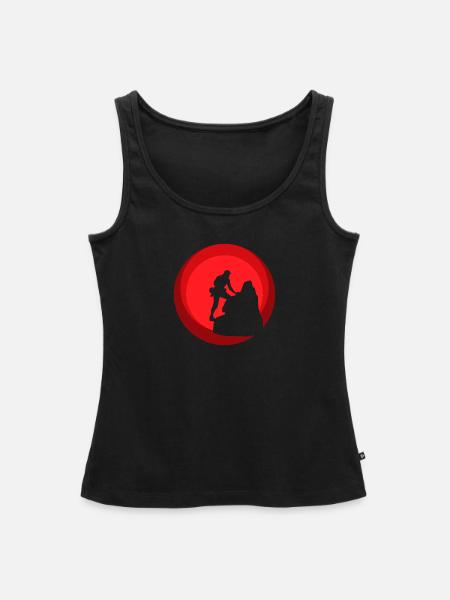 Kletterwand Klettern Berg - Frauen Premium Organic Tank Top - Schwarz