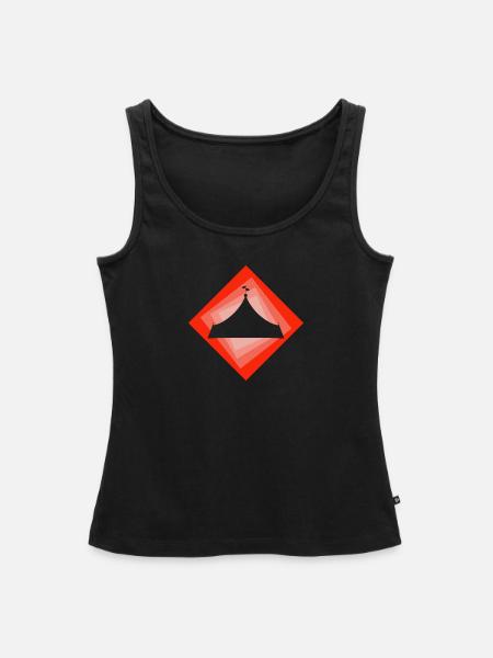 Zirkus Elefant Circus - Frauen Premium Organic Tank Top - Schwarz