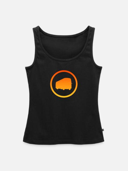 Bus Transport Öffentliche Verkehrsmittel - Frauen Premium Organic Tank Top - Schwarz