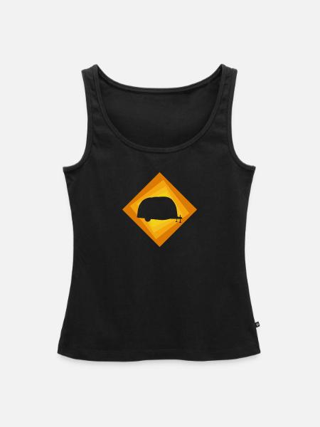 RV Camping Caravan Mobil - Frauen Premium Organic Tank Top - Schwarz